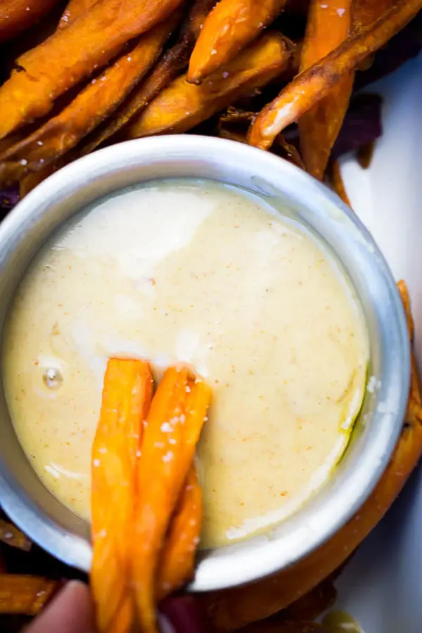 sweet potato fries with honey mustard sauce