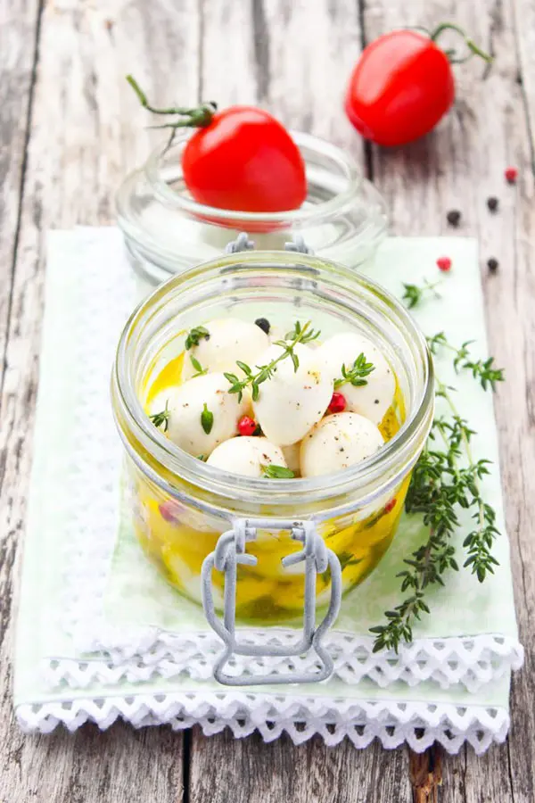 marinated mozzarella balls