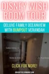 Disney Wish Room Tour; Deluxe Family Oceanview with Bumpout Verandah; Click for more!