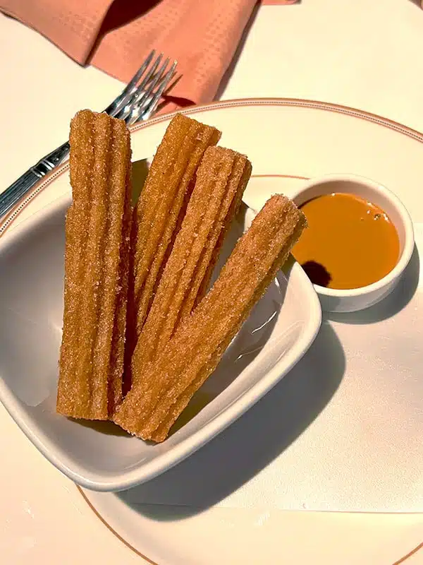 churros calientes from 1923 restaurant