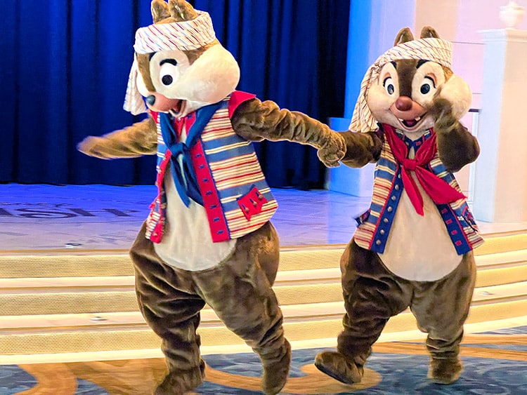 Chip and Dale dressed as pirates