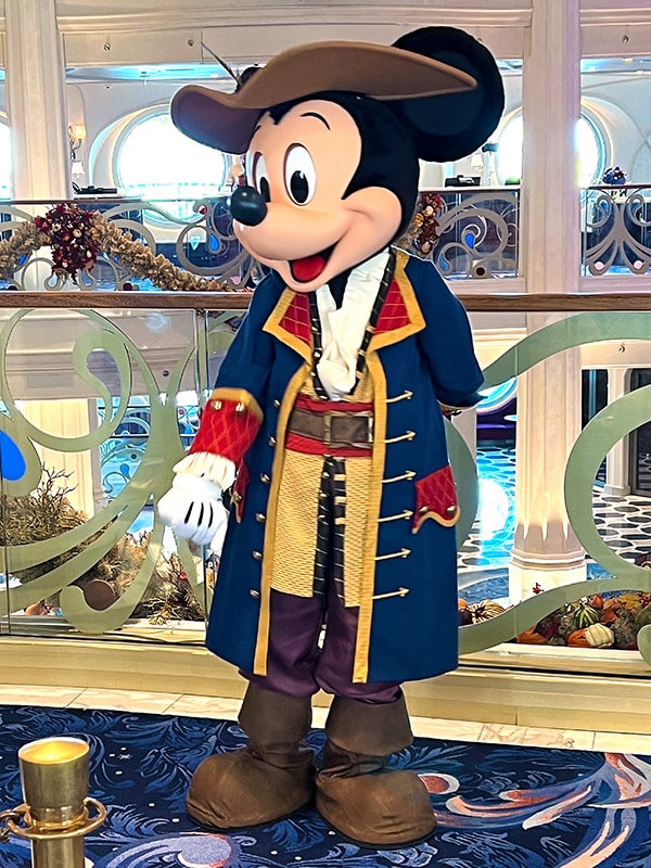 Mickey Mouse dressed as a pirate