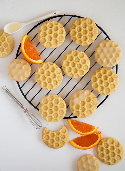 sugar cookies that look like honeycombs