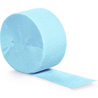 light blue paper streamer roll