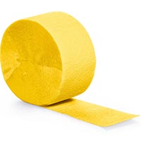 yellow paper streamer roll