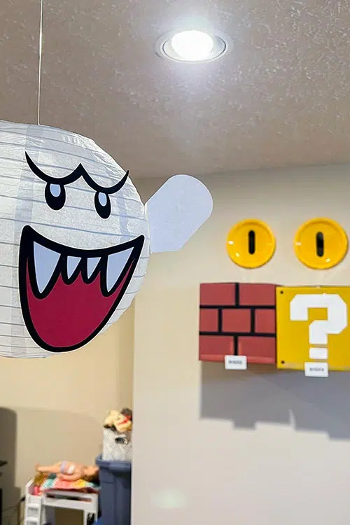 a DIY Mario Boo and blocks