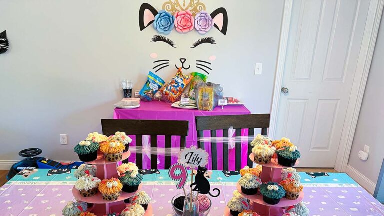 I Threw My Daughter the Purr-fect Cat-Themed Birthday Party!