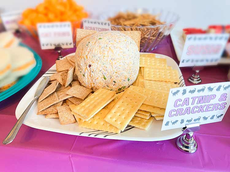 a cheese ball platter