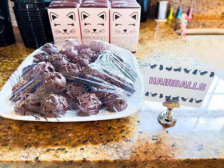 a plate of Oreo truffles