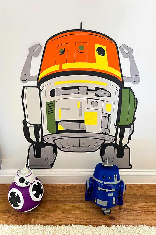 a large Chopper droid decoration