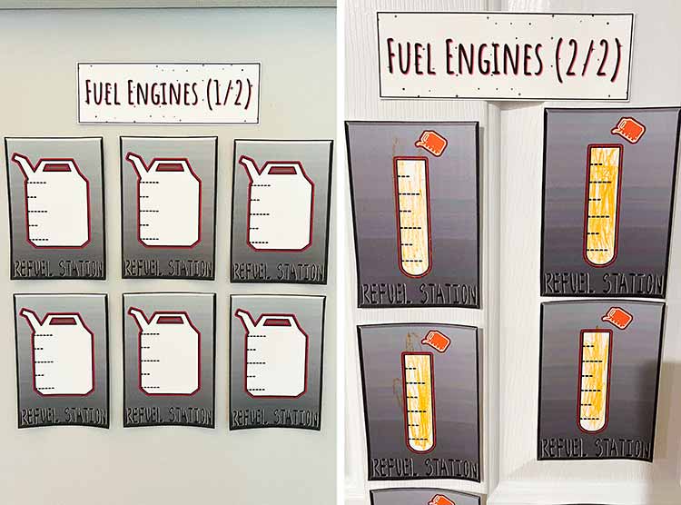 coloring pages of Among Us "Fuel Engines" tasks on walls