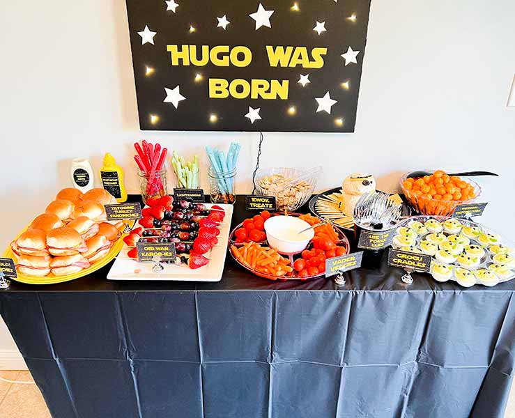 Star Wars-themed food buffet