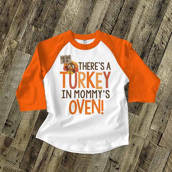 toddler Thanksgiving shirt with 'big bro'