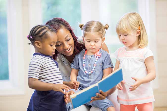 story time at a library