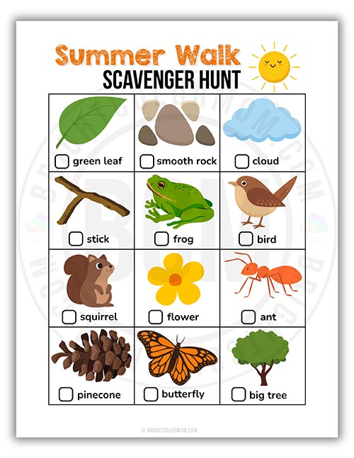 summer scavenger hunt PDF