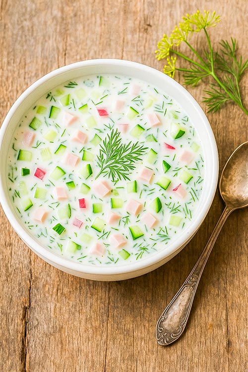 bowl of okroshka