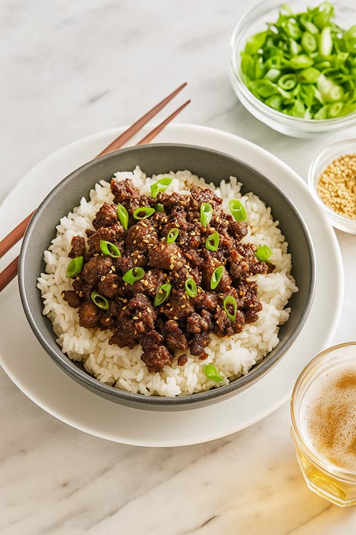 Korean beef bowl