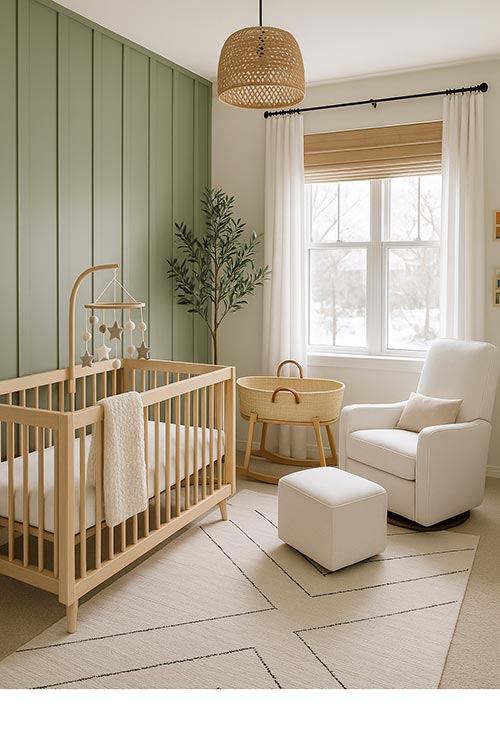 gender neutral baby nursery design