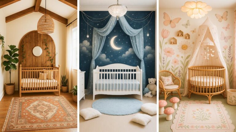 three nursery ideas for babies