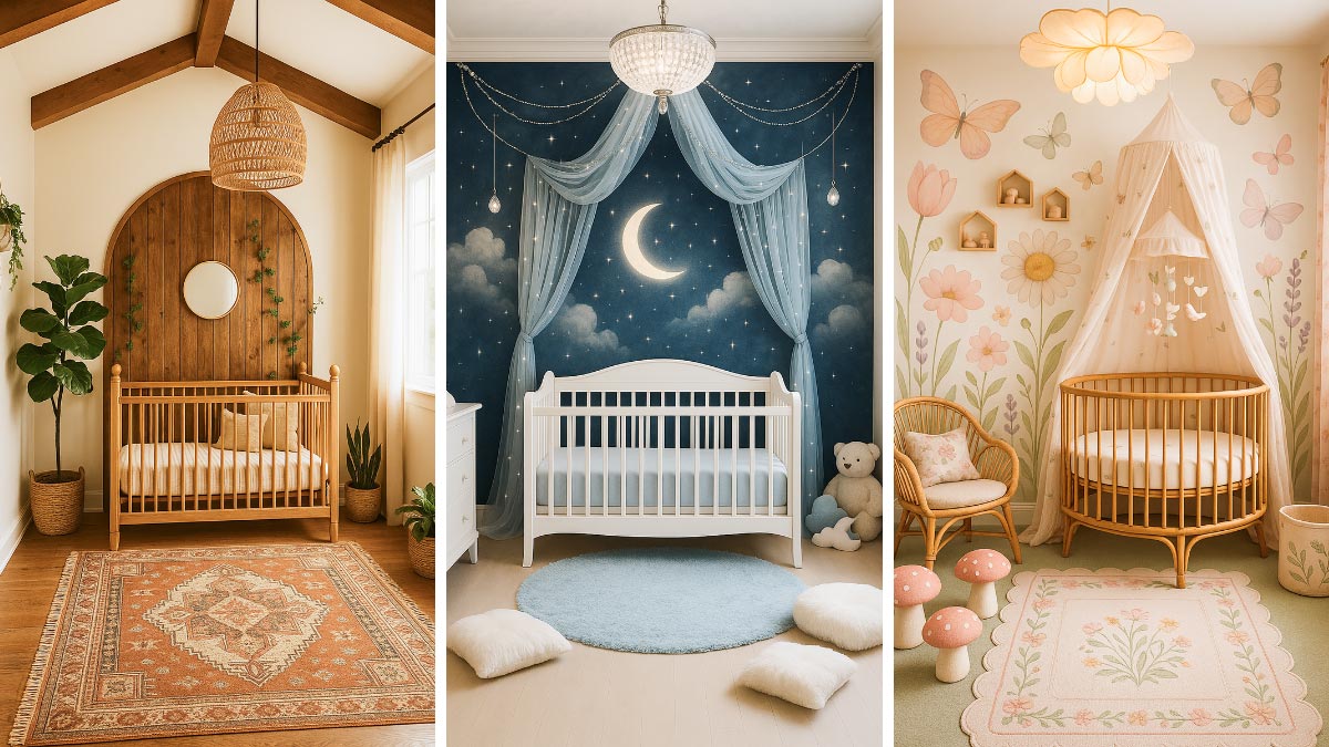 three nursery ideas for babies