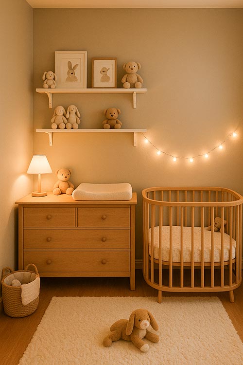 simple baby nursery design