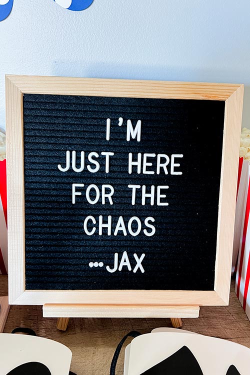 letter board with Amazing Digital Circus quote