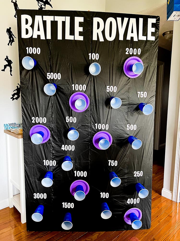 DIY Fortnite Battle Royale Nerf game with point targets